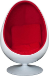 Fotelis D2.Design Ovalia, raudonas