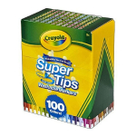 Žymeklių rinkinys Super Tips Crayola, 100 spalv.