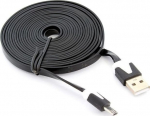 Aptel Usb - Microusb B 3m plok&scaron;čias kabelis
