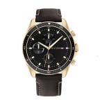 Laikrodis Tommy Hilfiger Parker, juodas/rožinis auksas
