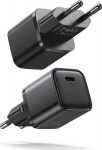 Greitas USB-C įkroviklis su Power Delivery ir Quick Charge 3.0, juodas