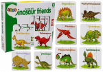 Edukacinė dėlionė "Dinozaurai", anglų k., 10 derinių