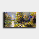 Reprodukcija ant drobės Peizažas, 50x120 cm