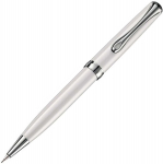 Automatinis tu&scaron;inukas DIPLOMAT Excellence A2, perlo baltumo korpusas, 0.7 mm, mėlynas