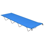 Stovyklavimo gultas, 180x60x19cm, mėlynas