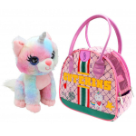 Pliu&scaron;inis žaislas Cutekins Caticorn su ne&scaron;iojimo krep&scaron;iu, 35045