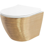 Klozetas REA Carlo Flat, Brush Gold