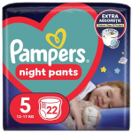 Sauskelnės-kelnaitės PAMPERS Night Pants, Value Pack, 5 dydis, 22 vnt.