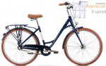 Miesto dviratis Romet Pop Art Classic 28" Alu 2022, mėlynas
