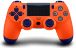 Games World PS4 Doubleshock 4 V2 bevielis žaidimų pultelis / valdiklis, oranžinis ( Sunset Orange), skirtas PS4 / PS5 / Android / iOS