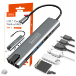 Adapteris 9-in-1 USB-C HDMI RJ45 SD Zenwire BYL-2009