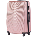Didelis &scaron;viesiai ružavas (rose gold) lagaminas Wings 304L