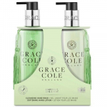 Rinkinys Grace Cole England: valomasis rankų muilas, 300 ml + mink&scaron;tinamasis rankų losjonas, 300 ml, greipfrutų / žaliųjų citrinų / mėtų