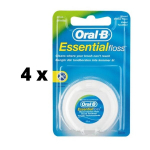 Dantų siūlas Oral-B Essential Mint, 50 m x 4 vnt. pakuotė