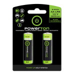 Įkraunamos AA baterijos, 1.2V, 2500mAh, Powerton, 10x2 vnt.
