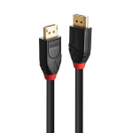 Lindy 41168 7,5m DisplayPort kabelis, juodas, 8K rezoliucija