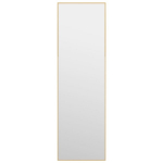 vidaXL Veidrodis ant durų, auksinis, 30x100cm, stiklas ir aliuminis, Auksas
