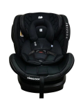 Automobilinė kėdutė Kikkaboo Stark Isofix, 0-36 kg, black