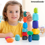 Medinės balansinės kaladėlės Wotonys InnovaGoods, 16 dalių