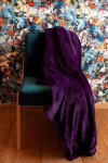 Dekoratyvinė antklodė, violetinės spalvos, 130x170 cm.