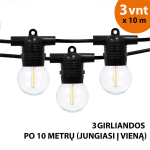 Lauko lempučių girlianda Tonro Glow, 30 m