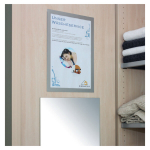 Rėmelis dokumentams DURABLE DURAFRAME&reg; A4, 2 vnt./pak., sidabrinis