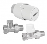 Tiesus radiatoriaus termostatinis rinkinys su 1/2" galvute