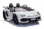 Dvivietis vaiki&scaron;kas elektromobilis Lean Cars Lamborghini Aventador SX2028, baltas