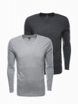 Du vienetai mar&scaron;kinėlių vyrams Ombre Clothing, pilki