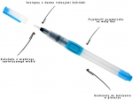 Cricco akvarelinis teptukas su vandens talpa 8 ml