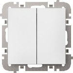 Elektro-plast Vestra 3811-10 dvigubas jungiklis, baltas