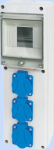Statybinė skirstomoji dėžutė Elektromet Rse-01, 4 mod., 3x16a, Ip54