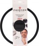 Zwieger Universali Stiklinė Dangtis su Silikoniniu Kra&scaron;tu, 24 cm