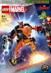 LEGO&reg; Marvel 76243 raketų roboto &scaron;arvai, galaktikos minifigūrėlės sergėtojai, ker&scaron;ytojų žaislas