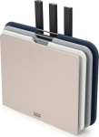 Joseph Joseph Index Nest Boards Plus pjaustymo lentelių ir peilių rinkinys, mėlyna, pilka