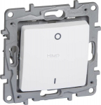 Legrand Niloe Vienpoliaris Jungiklis Baltas 764517