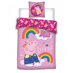 Peppa Pig Hooray vaiki&scaron;kas patalynės komplektas, 135x200, 2 dalių