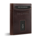 Bugatti Secure Slim Mini odinė piniginė su Rfid apsauga, plona piniginė, kortelių laikiklis, ruda