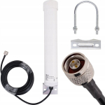 Signaflex Tube i&scaron;orinė visakryptė (Omni) GSM / 4G LTE antena 10&ndash;12 dBi, 10 m, N jungtis