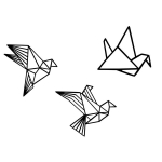 Pakabinama dekoracija Origami 31 cm