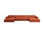 Mink&scaron;tas kampas Windsor & Co Lupus, oranžinis