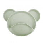 Prilimpanti silikoninė lėk&scaron;tė Canpol Babies Bear, žalia