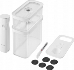 Zwilling Fresh & Save M rinkinys: vakuuminių maisto dėžučių ir siurblio