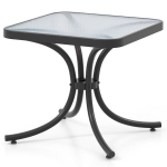Stalas Costway, 50x50 cm, juodas