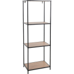 Metalinis stelažas 46x30x130 cm, juodos spalvos