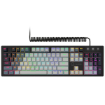 LORGAR Azar 514, Laidinė mechaninė žaidimų klaviatūra, RGB ap&scaron;vietimas, LORGAR Azar 514, Wired mechanical gaming keyboard, RGB backlight, 1680000 colour variations, 18 modes, keys number: 104, 50M clicks, linear dream switches, spring cable up to 3.4 ...