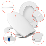 ECO RECYCLING SEDESTONE WC DURYS, skirtos CERSANIT LIDER, lėtai grimzta