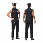 Kostiumas Policininkas, juodas