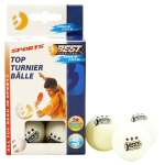 Stalo teniso kamuoliukai Best Sporting, 6 vnt., balti