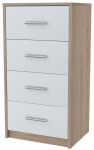 Komoda spintelė BODO WHITE-SONOMA 40cm knygų spinta